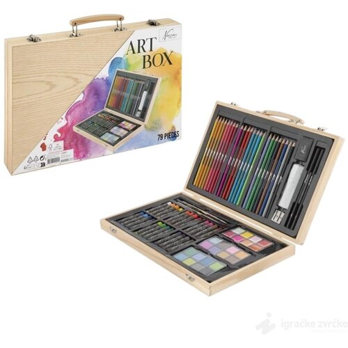  Drveni Art set u koferu 79pcs Cene