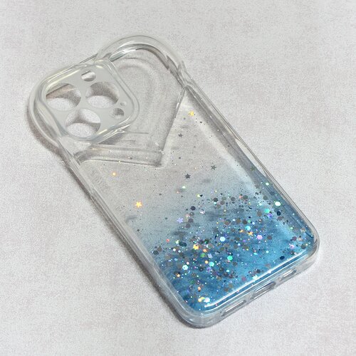 maska heart glitter za iphone 13 pro 6.1 plava Slike