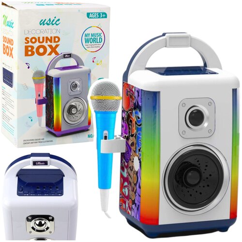 Set za karaoke sa LED zvučnikom, bluetoothom, MP3 i zvučnikom - Sound Box Cijene