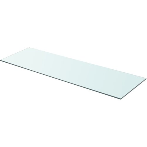 VidaXL Polica Prosojno Steklo 90x30 cm, (20622626) Slike