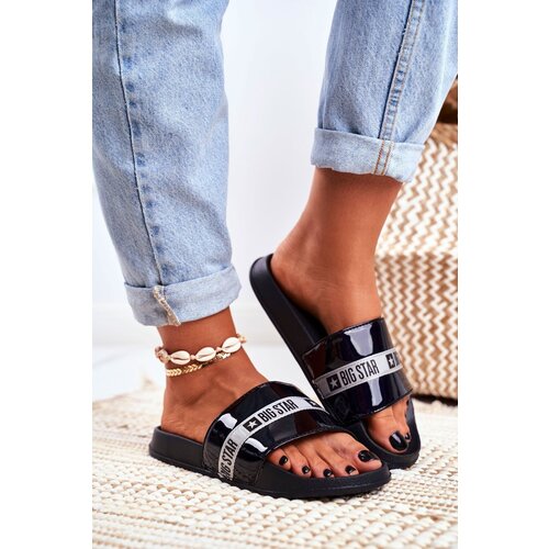 Big Star Women's Slides Painted Black Cene