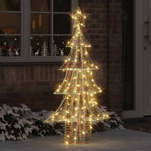  Božićno drvce s 160 LED svjetlima Topla bijela 150 cm PET Slike