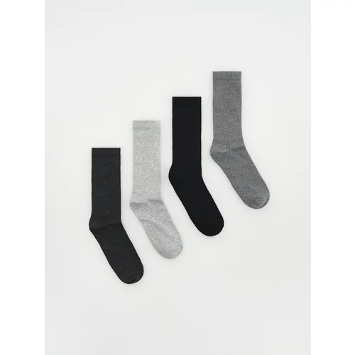 Reserved - Komplet od 4 pari čarapa - tamnosivo