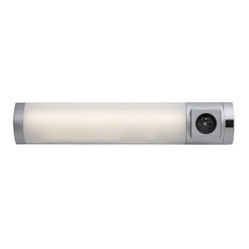 Rabalux zidna lampa Soft2E, Sa utičnicom, LED, 5W, 4000K, 45cm, Srebrne boje Slike