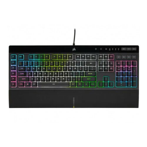 Corsair tastatura K55 RGB PRO XT žična / CH-9226715-NA / gaming / RGB / crna Slike
