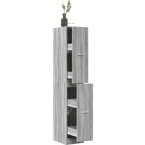 vidaXL Lekarniška omara siva sonoma 30x41x174,5 cm inženirski les Cene