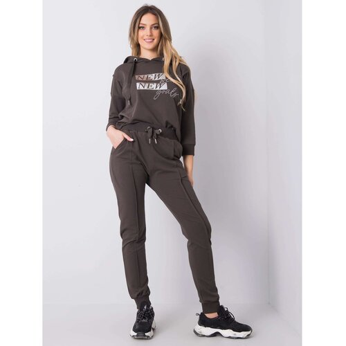 Fashion Hunters Charis dark khaki set Slike