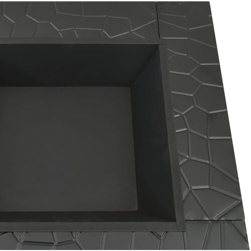  Vrtna posuda za vatru sa žaračem 81 x 81 x 47 cm XXL čelična Slike
