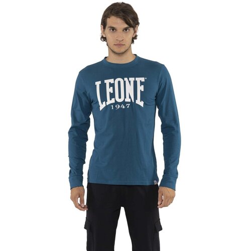 Leone 1947 Majice z dolgimi rokavi Man Tshirt L/S Modra Cene