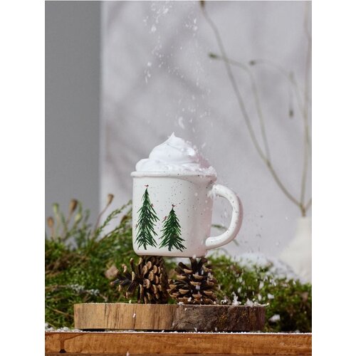 Sinsay Keramička šalica s printom božićnih jelki Cijene