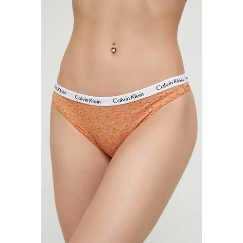 Calvin Klein Underwear Brazilke boja: smeđa, od čipke
