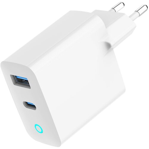 Gembird 2 Port 30W GaN USB fast charger LED white TA-UC-PDQC30L-W-01 Cijene