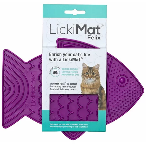 LickiMat Mačja podloga za lizanje Felix Purple -