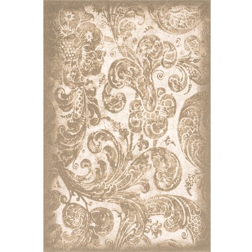 Agnella Bež vuneni tepih 133x190 cm Damask – Cijene