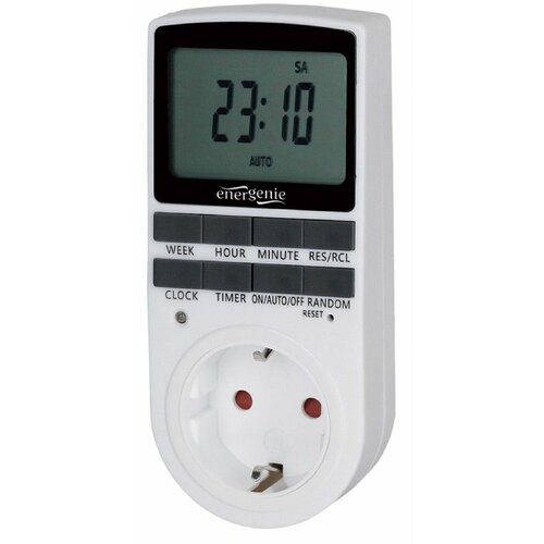 Gembird EG-SST-01 Smart digital timer socket, Schuko, 16 A adapter Slike