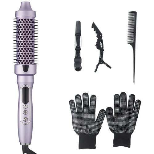 INF Segrevalna krtača za kodranje z turmalinsko keramiko in LCD zaslonom Purple, (5000289928) Cene