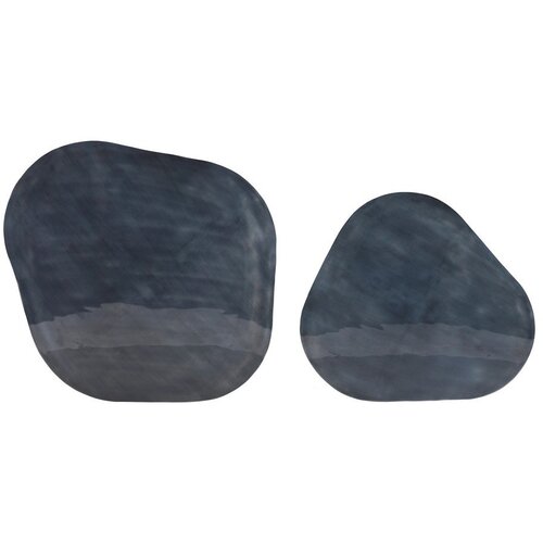 BIZZOTTO Antracitno sivi metalni stolići za kavu u setu 2 kom 59x60 cm Kalinda &amp;ndash; Slike