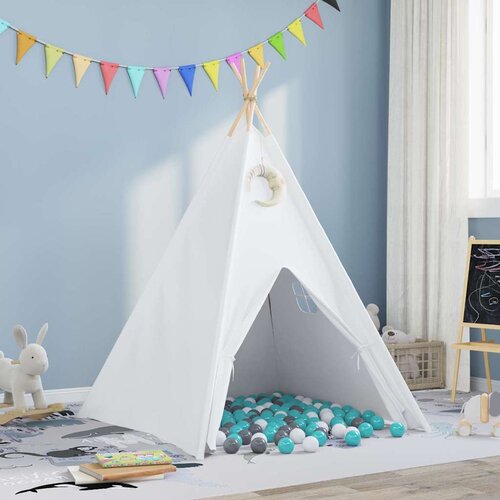  Teepee &scaron;ator Bijelo 120 x 120 x 150 cm Tkanina i plastika Cene
