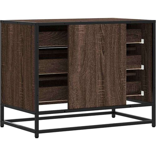 VidaXL Ormar s ladicama smeđi hrast 70x41x56 cm izrađeno drvo Slike