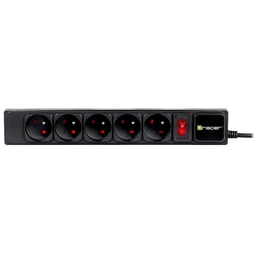 Tracer Produzni kabl 1.5m 5 uticnica sa prenaponskom zastitom i prekidacem crni TRALIS46843 Slike