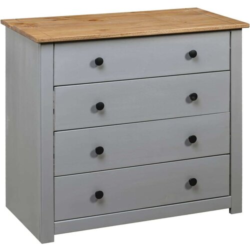  Komoda siva 80x40x73 cm borovina Panama Range, (20622207) Cene