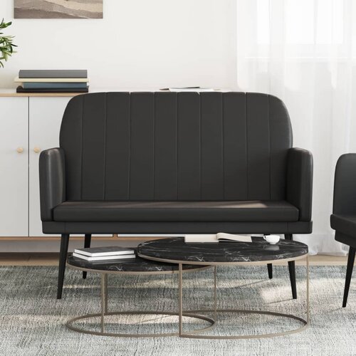  Klupa crna 107 x 80 x 81 cm od umjetne kože Cijene