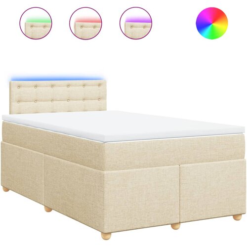 Maison Chic Box spring postelja - Vzmetna postelja z vzmetnico krem 120x200 cm blago SL10159, (21886004) Cene
