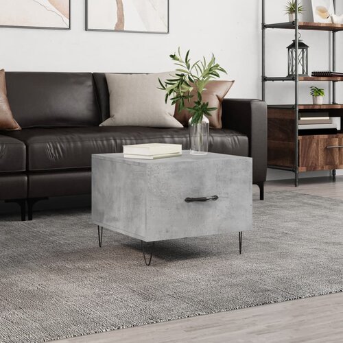 vidaXL Stolić za kavu siva boja betona 50x50x40 cm konstruirano drvo Cijene