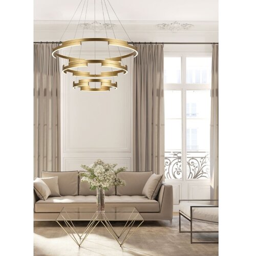  Redo 01-3181 - LED prigu&amp;scaron;iva luster na sajli CASTLE LED/80W/230V zlatna Slike