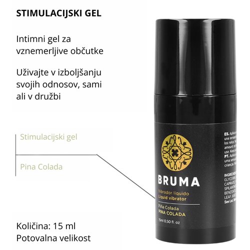 Bruma Stimulacijski Gel Ultra Sliding Pina Colada Slike