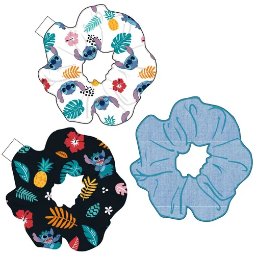 STITCH HAIR ACCESSORIES SCRUNCHIES 3 PIECES