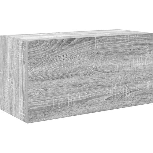  Kupaonski zidni ormarić sivi Sonoma 60x25x30 cm izrađeno drvo Slike
