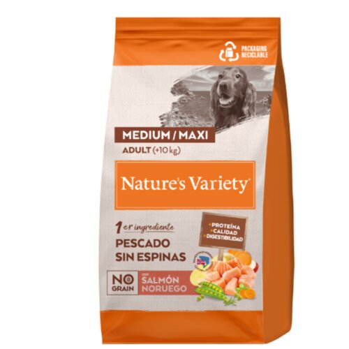 Nature&amp;#039;s Variety dog no grain medium adult salmon 3kg Slike