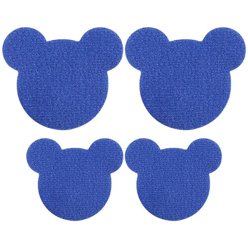 INF Komplet na&amp;scaron;itkov za čevlje Teddy Bear - 8 na&amp;scaron;itkov (4 veliki, 4 srednji) Blue, (21640139) Slike