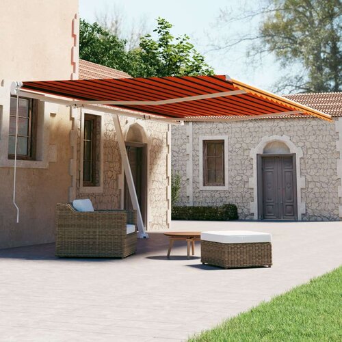  Samostojeća automatska tenda 600 x 300 cm narančasto-smeđa Cijene