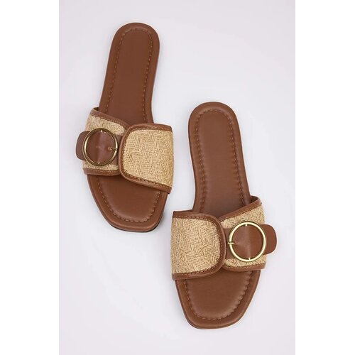 Trendyol Shoes ženske papuče Takss25Te00064, smeđe Cene