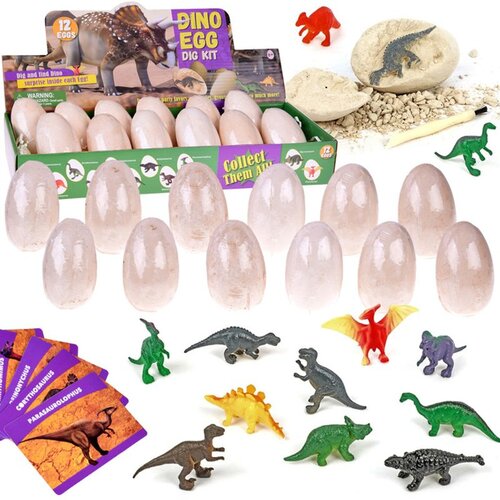  Arheolo&scaron;ki set 12 velikih jaja + kartice otkrijte svijet dinosaura za4999 Cijene