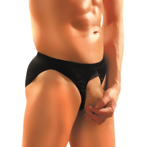 Male Power pouchless brief black Cene