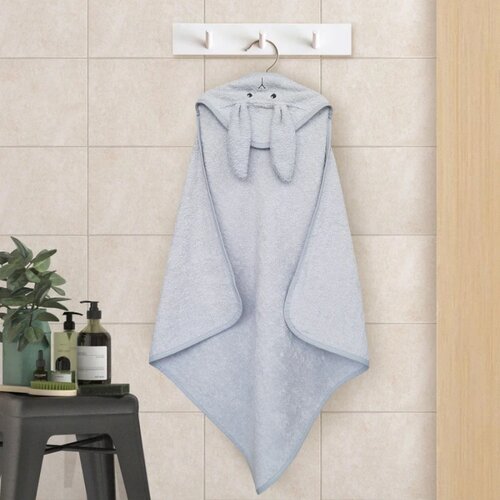 Baby Textil peškir za bebe sa kapuljačom Zeka Siva Cene