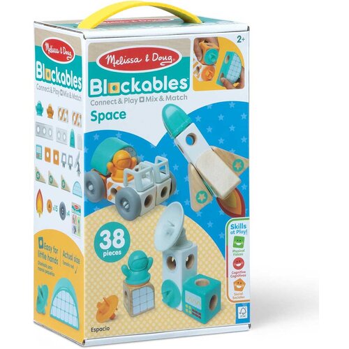 Spin Master Melissa&amp;amp;amp,Doug: Blockables - Drveni set za igru u svemiru - Slike