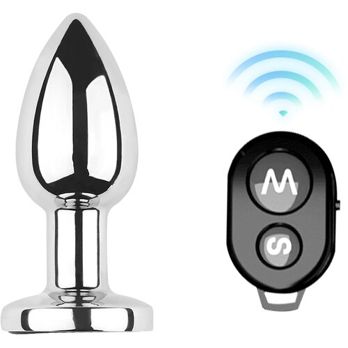 Kiotos Vibrating Aluminium Buttplug Small Cene