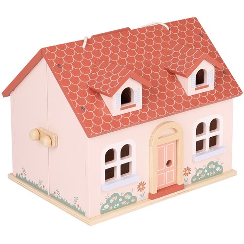 New Classic Toys Razstavljiva lesena hi&scaron;a za punčke s pohi&scaron;tvom Cene