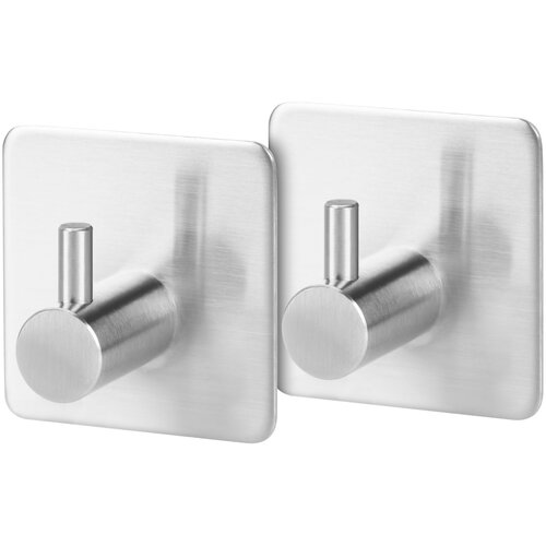 INOX set 2 samolepilnih 3M stenskih kopalni&amp;scaron;ka kljukic za brisače Slike