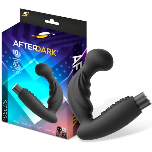 Afterdark Delzis Anal Prostate P-Spot Vibrator Black Slike