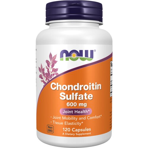 Now Foods Hondroitin sulfat, 600 mg NOW (120 kapsul) Slike