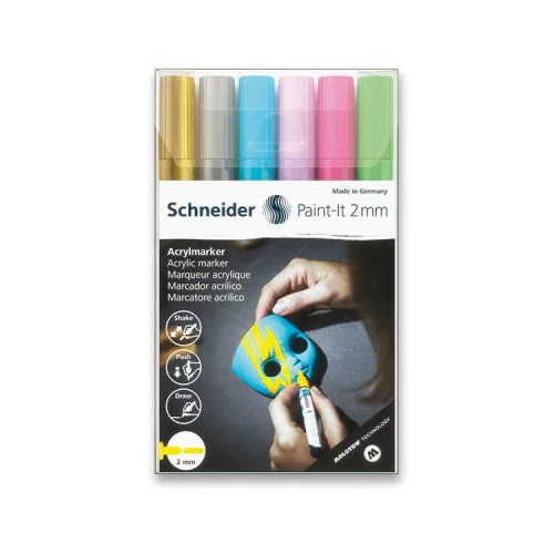 Jiné Akrilni marker Schneider Paint-It 310 komplet V2, 6 barv
