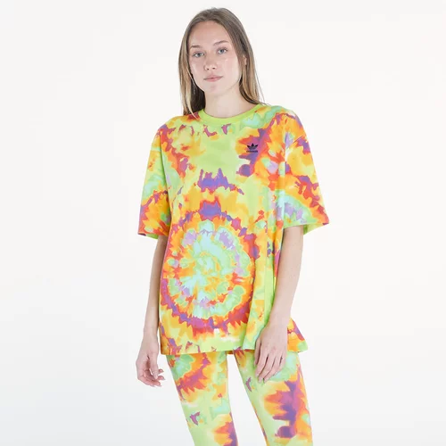 Adidas Majica Tie-Dyed Oversized Short Sleeve Tee Yellow/ Multicolor L