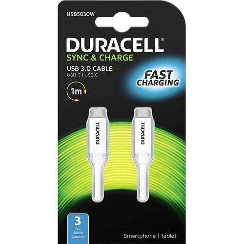 Duracell Kabel &ndash; USB-C to USB-C 1m - White Cijene