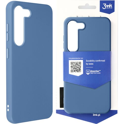 3mk Ovitek za Samsung Galaxy S23 Plus Fleksibilen, mehak na dotik, odporen na udarce 1,25 m, mat ovitek - mat modra, (20715056) Cene