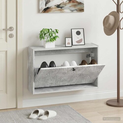  Ormar za cipele na zidu DELFT 71 x 17 x 43 cm Konstruirano drvo Slike